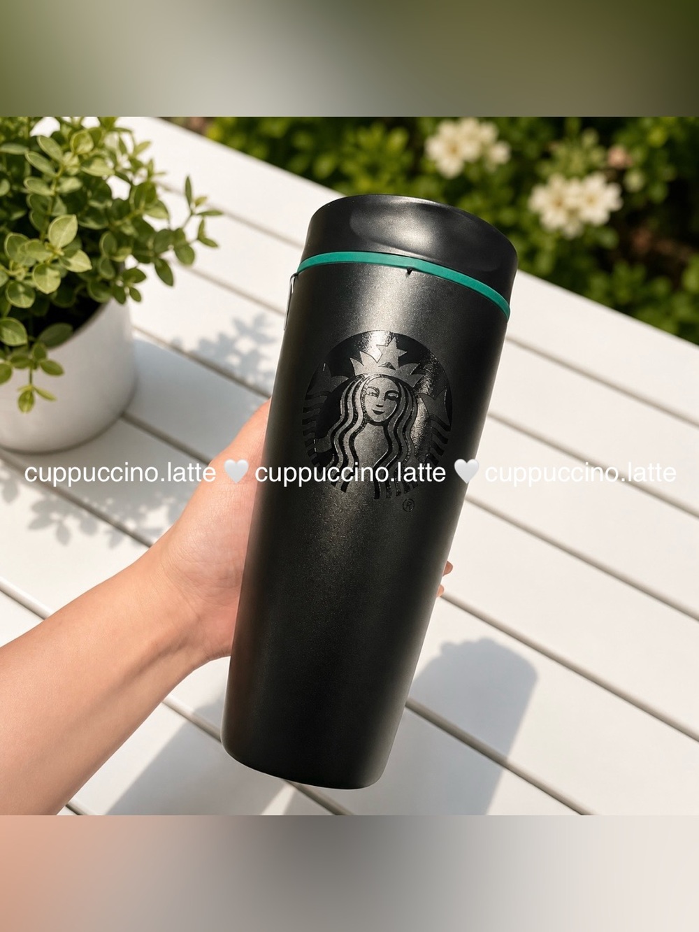 🖤NWT✨Starbucks x Owala 2026 SmoothSip Matte Black & Green Stainless Steel Tumble